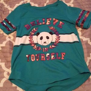 Believe in yourself panda shirt